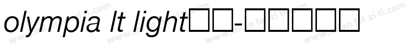 olympia lt light字体字体转换